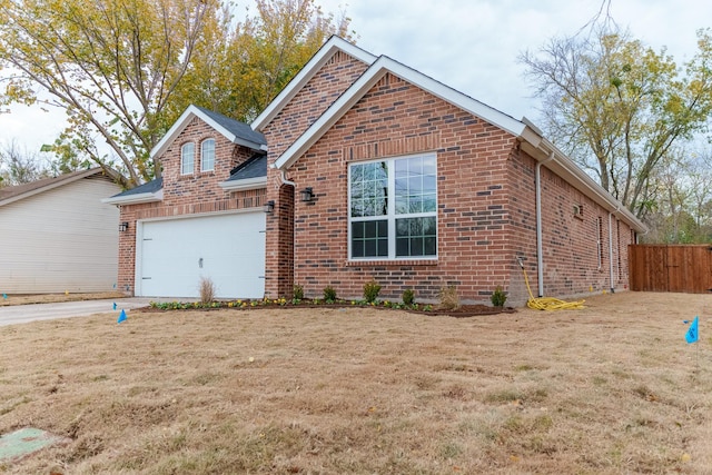 front facade with a front lawn