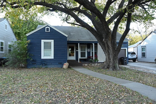 bungalow with covered porch