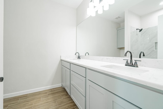 bathroom featuring vanity