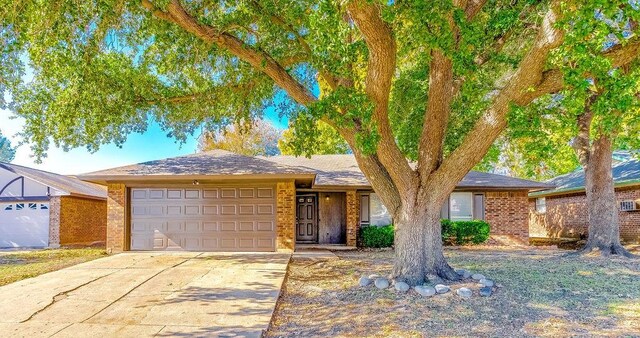 ranch-style house with a garage