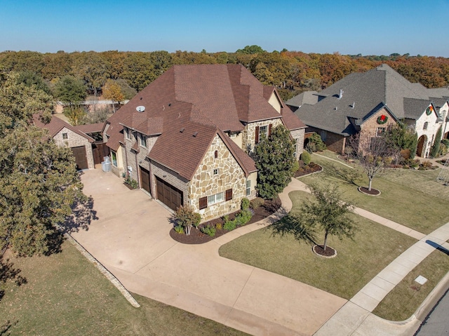 birds eye view of property