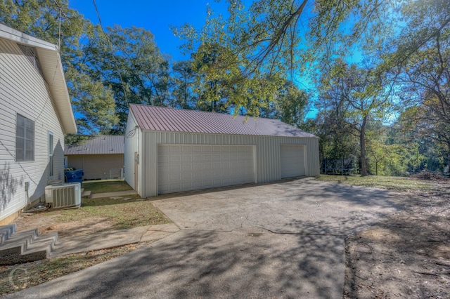 garage featuring cooling unit