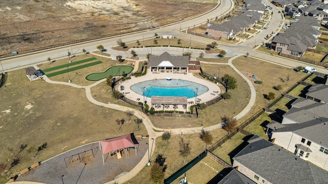 birds eye view of property