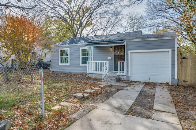 ranch-style house with a garage