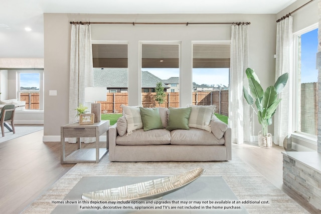 sunroom / solarium with a wealth of natural light