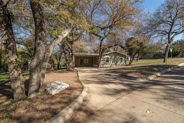 view of front of home