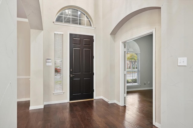 2543 Sir Tristram Ln, Lewisville, TX 75056 - entrance foyer with hardwood / wood-style flooring and baseboards