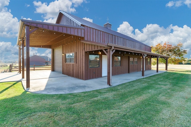 view of horse barn