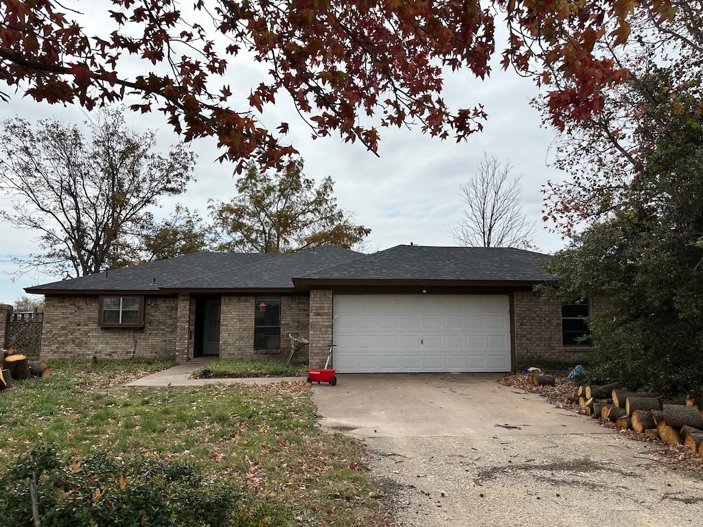 ranch-style house with a garage