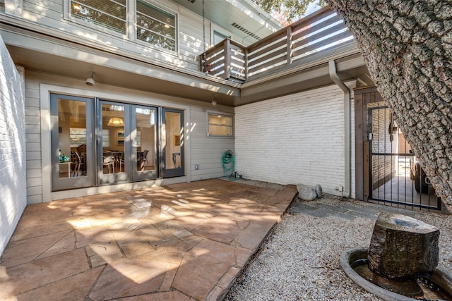 view of patio / terrace with french doors