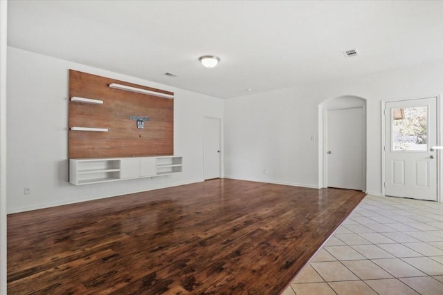 interior space with light wood-type flooring