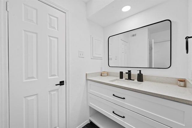 bathroom featuring vanity