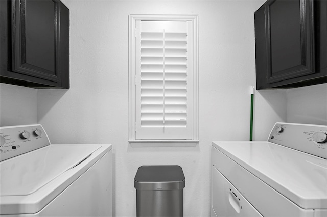 3635 Garden Brook Dr Unit 1200, Farmers Branch, TX 75234 - washroom with washing machine and dryer and cabinet space