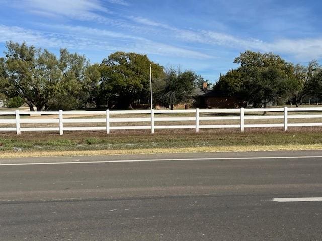 view of street featuring a rural view