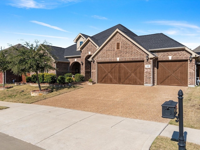 view of front of house featuring a garage