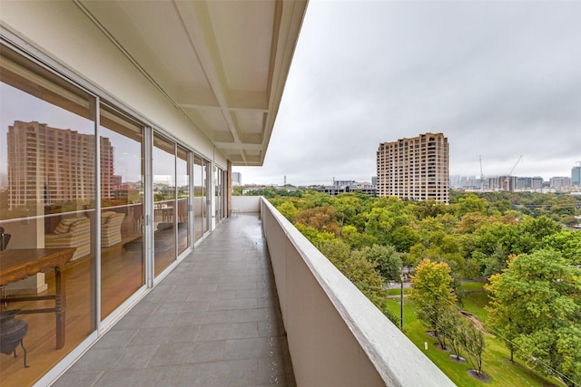 view of balcony