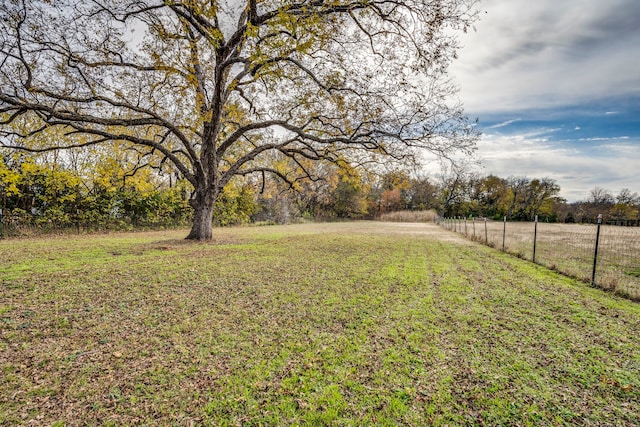 view of yard featuring a rural view