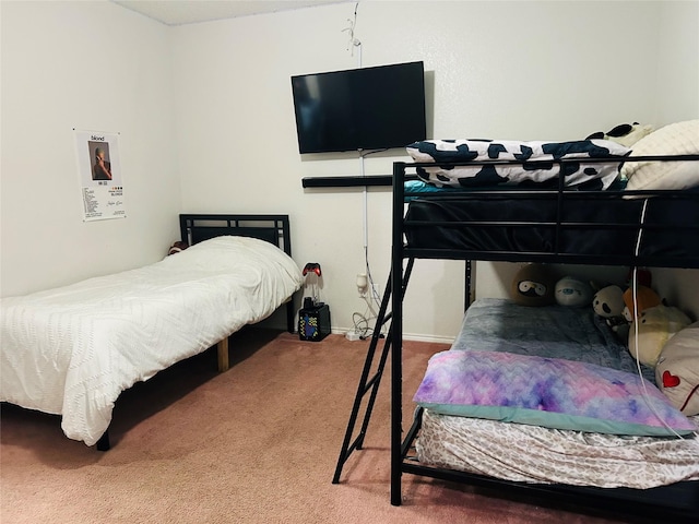 bedroom featuring carpet floors