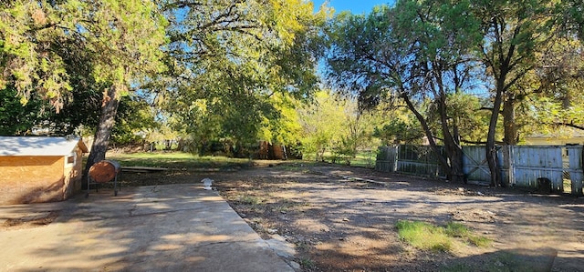 view of yard with a patio