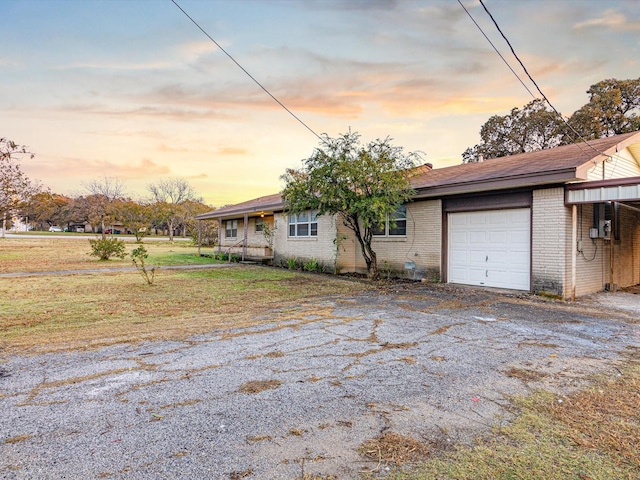 ranch-style house with a garage