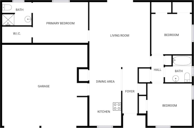 1008 Calcutta St, Hurst, TX 76053 - property floor plan