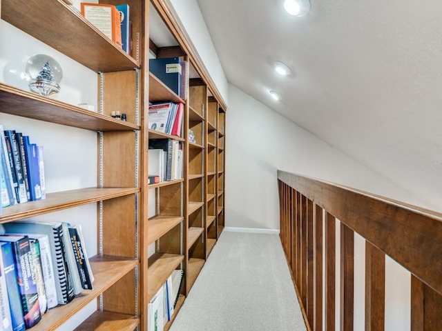 interior space featuring carpet flooring