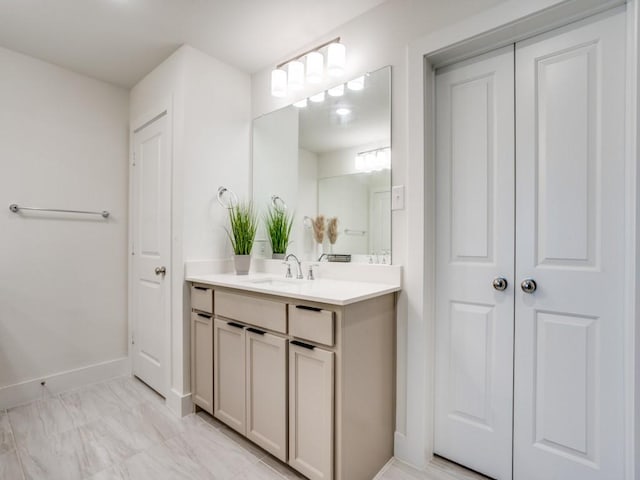 bathroom with vanity