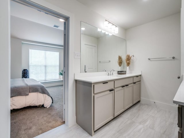 bathroom with vanity