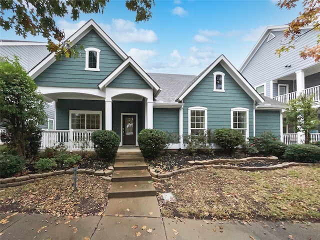 view of front of house with a porch