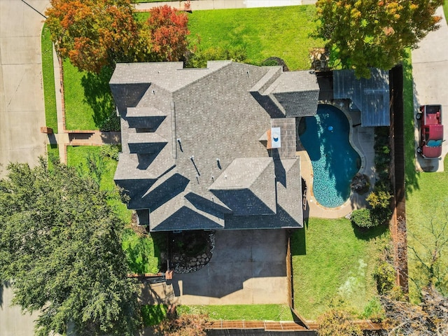 birds eye view of property