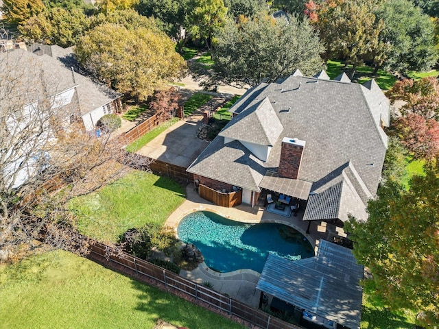 birds eye view of property