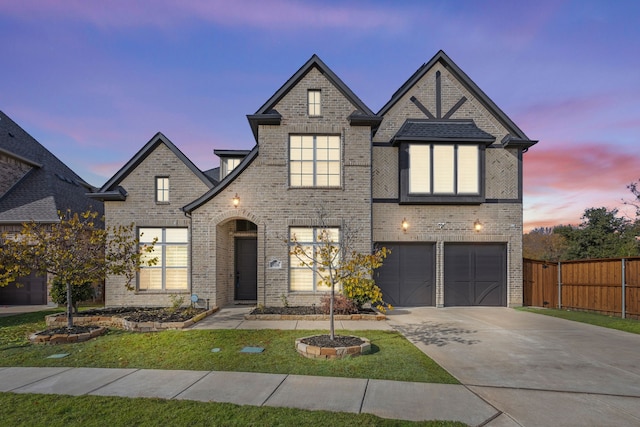 view of front of home featuring a garage