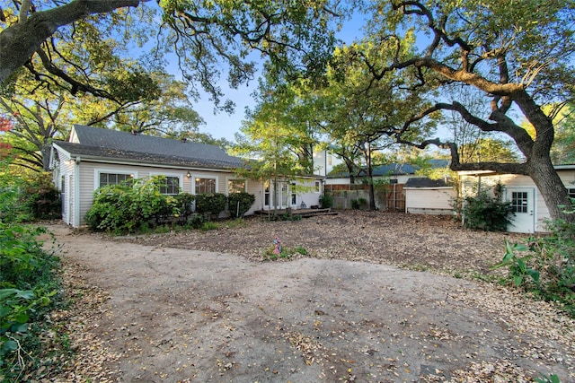 view of ranch-style house