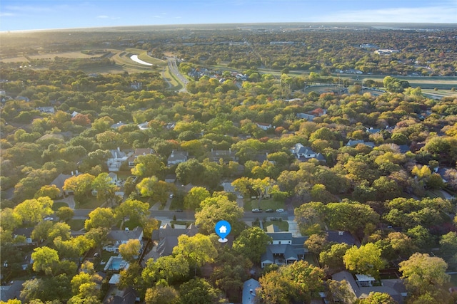 drone / aerial view featuring a residential view