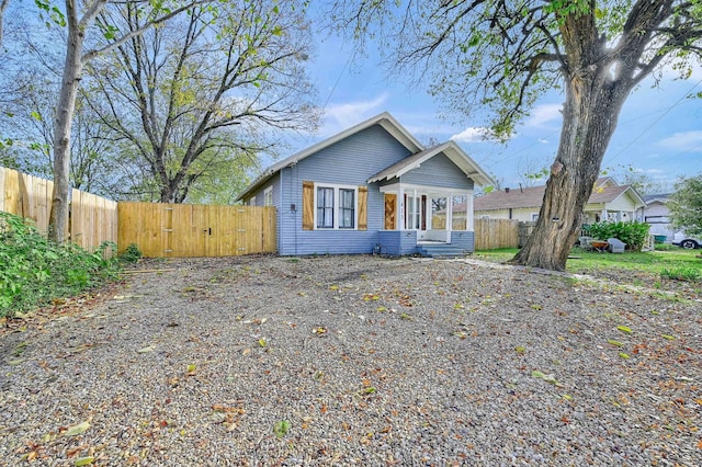 view of front of home