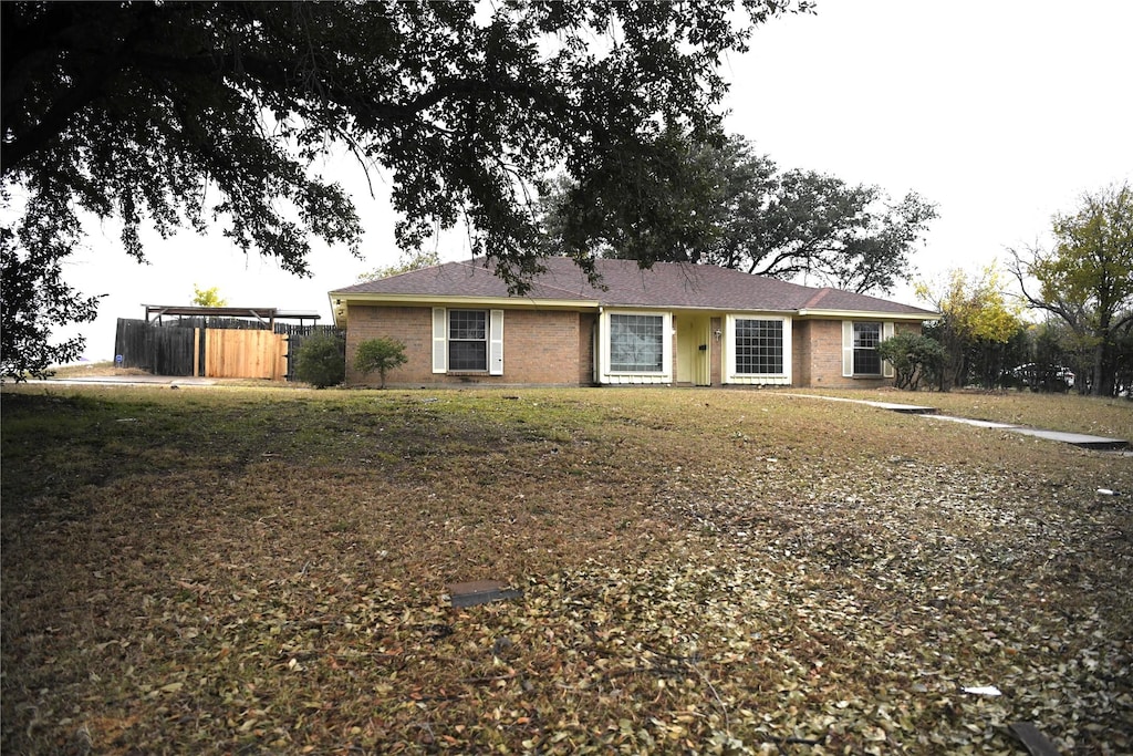 view of ranch-style home