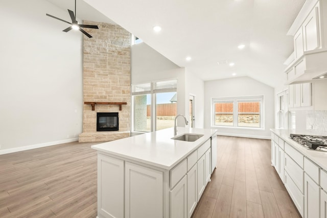 sunroom / solarium with vaulted ceiling and a wealth of natural light