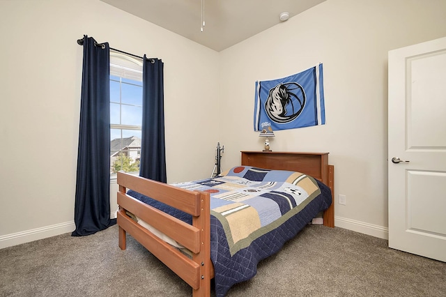 bedroom with carpet flooring