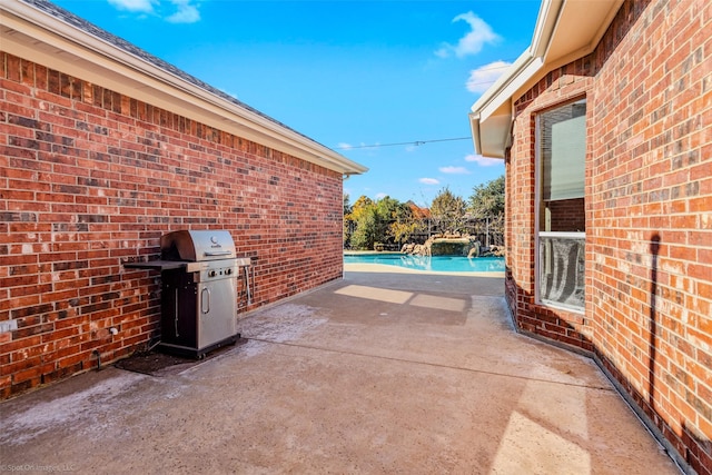 view of patio / terrace with area for grilling