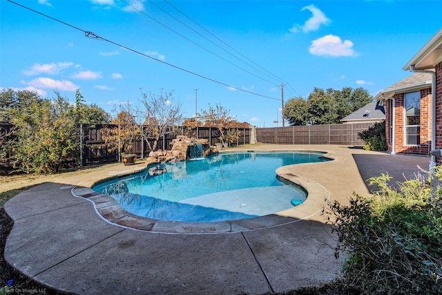 view of pool with a patio area