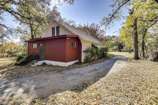 view of side of home