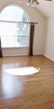 bonus room featuring vaulted ceiling and wood-type flooring