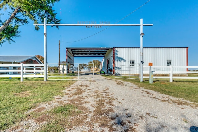 view of outdoor structure