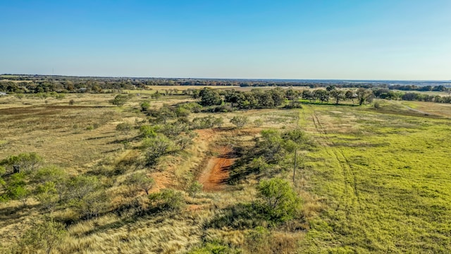 aerial view with a rural view