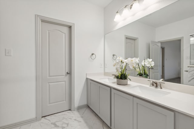 bathroom with vanity