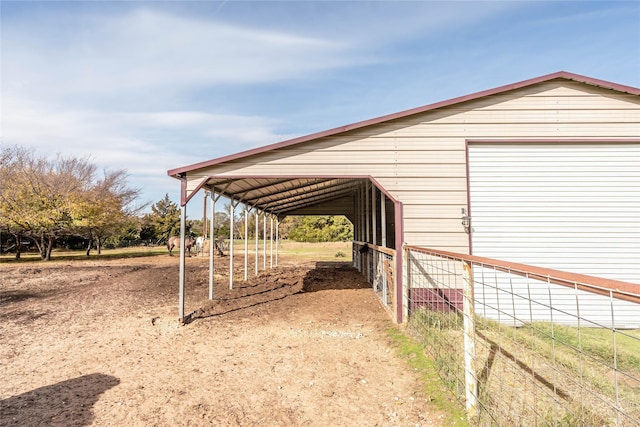 view of horse barn