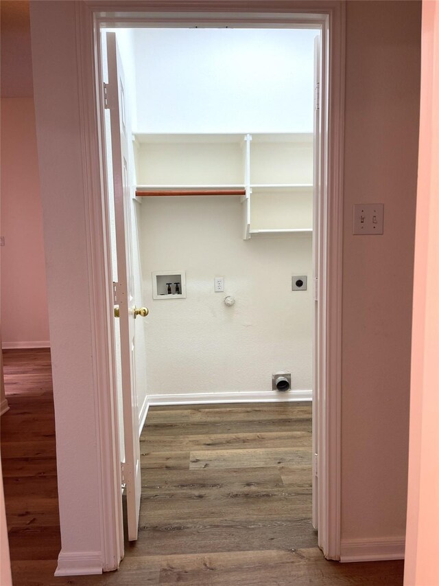 laundry area with washer hookup, gas dryer hookup, and electric dryer hookup