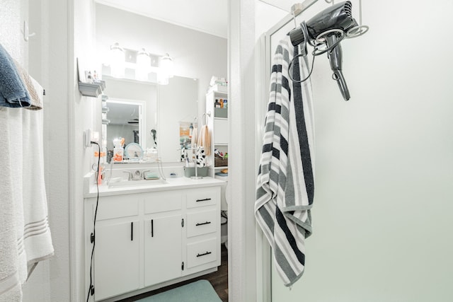 bathroom featuring vanity