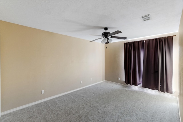 4307 Sausalito Dr, Dallas, TX 75287 - carpeted empty room with ceiling fan and a textured ceiling