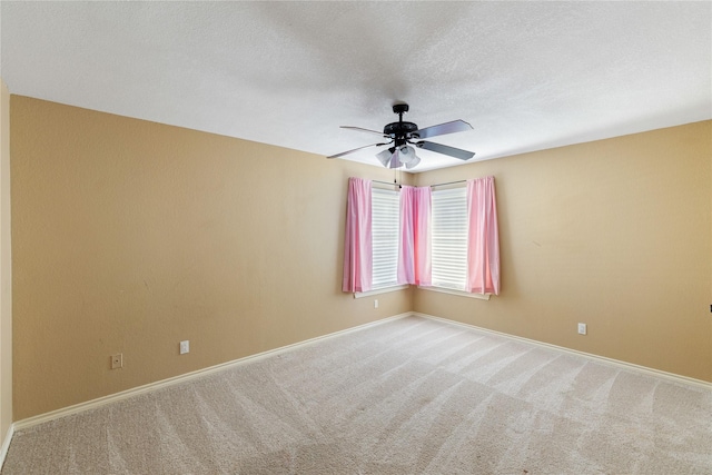 4307 Sausalito Dr, Dallas, TX 75287 - carpeted empty room featuring ceiling fan and a textured ceiling